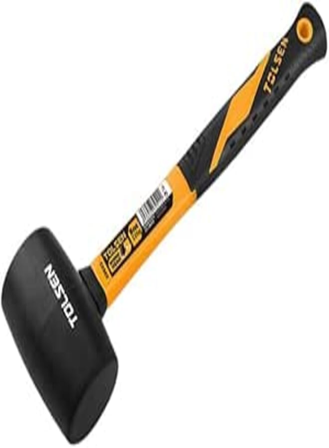 Tolsen Rubber Rubber Mallet, 450g, Black and Orange